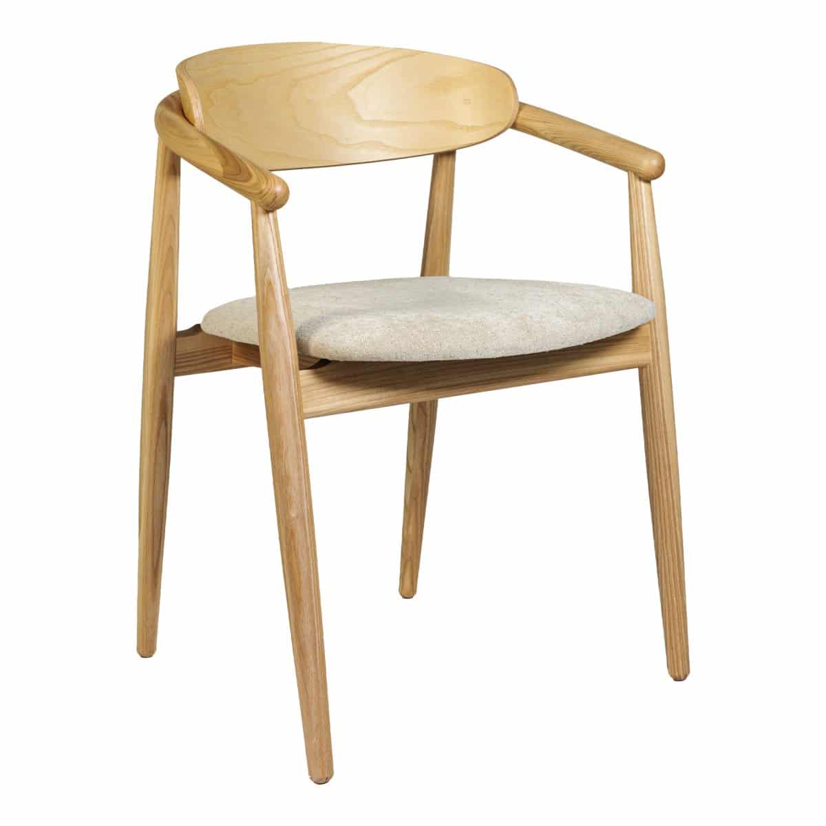 Stuhl Mamont Semi-Soft, Esche natur – Bild 2