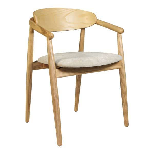 Stuhl Mamont Semi-Soft, Esche natur