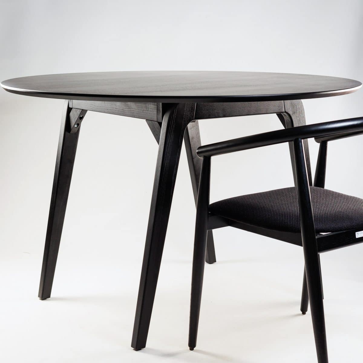 Runder Tisch Floki 120 cm, schwarz – Bild 7