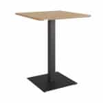 Tisch Tetra 60 x 60 schwarz / natürliche Eiche