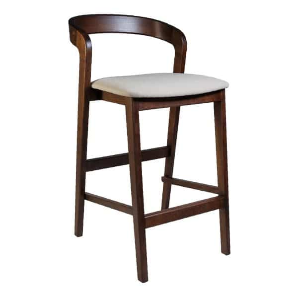 Thekenstuhl Floki, dunkel nussbaum