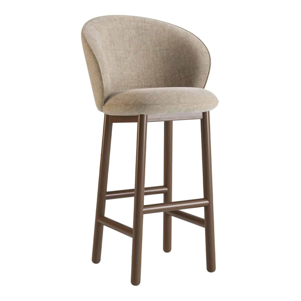 Barhocker Stitch Dunkelnuss / Vouge 02 – Bild 2