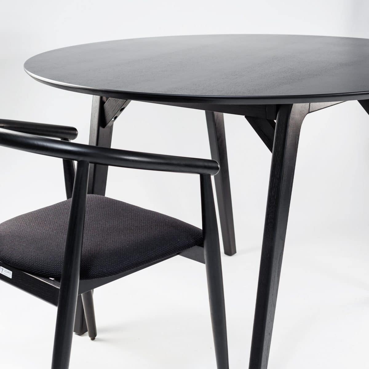 Runder Tisch Floki 120 cm, schwarz – Bild 11