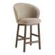 Halbhoher Barstuhl Stitch dunkler Nussbaum / Vouge 02
