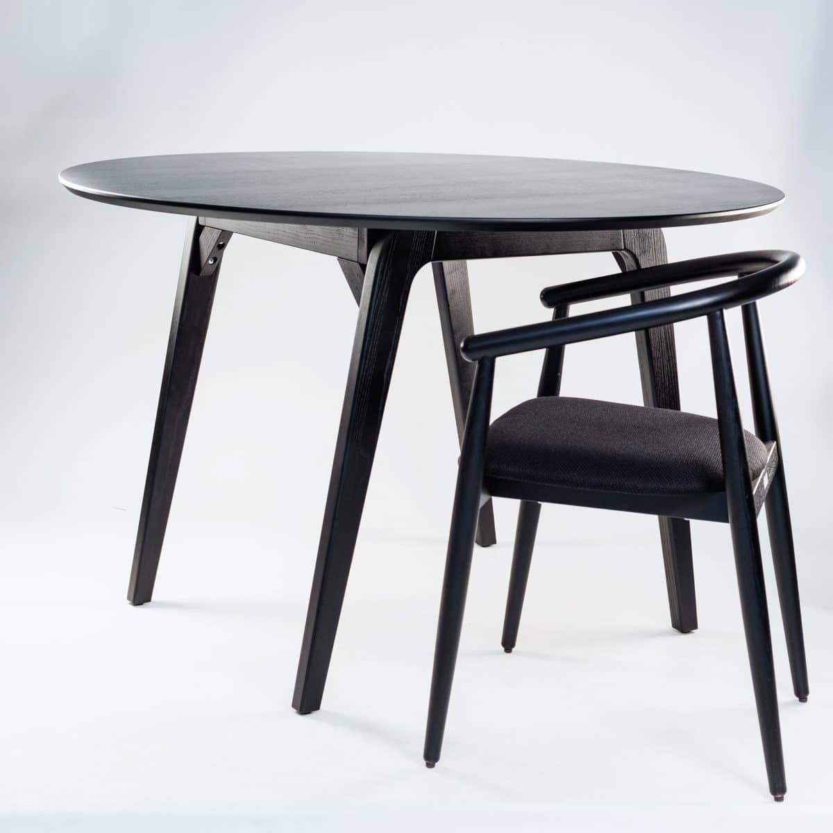 Runder Tisch Floki 120 cm, schwarz – Bild 8