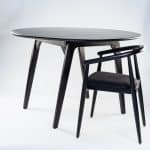 Runder Tisch Floki 120 cm, schwarz – Bild 8