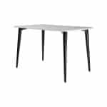 Tisch Dan 120 x 80 weiß / schwarz