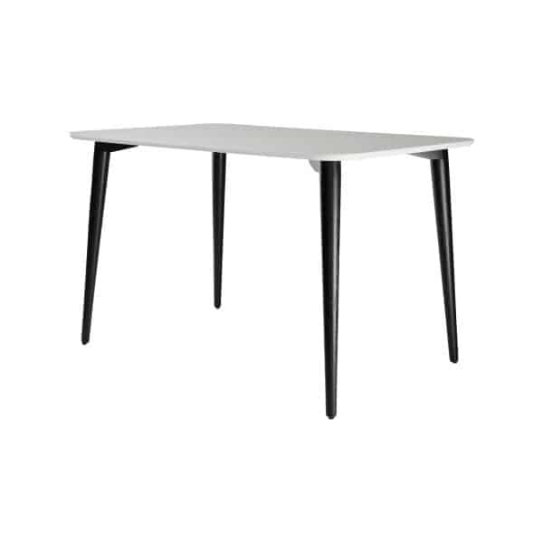 Tisch Dan 120 x 80 weiß / schwarz