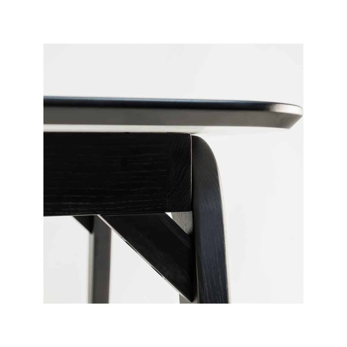 Esstisch Floki 80 × 140 cm, schwarz – Bild 3