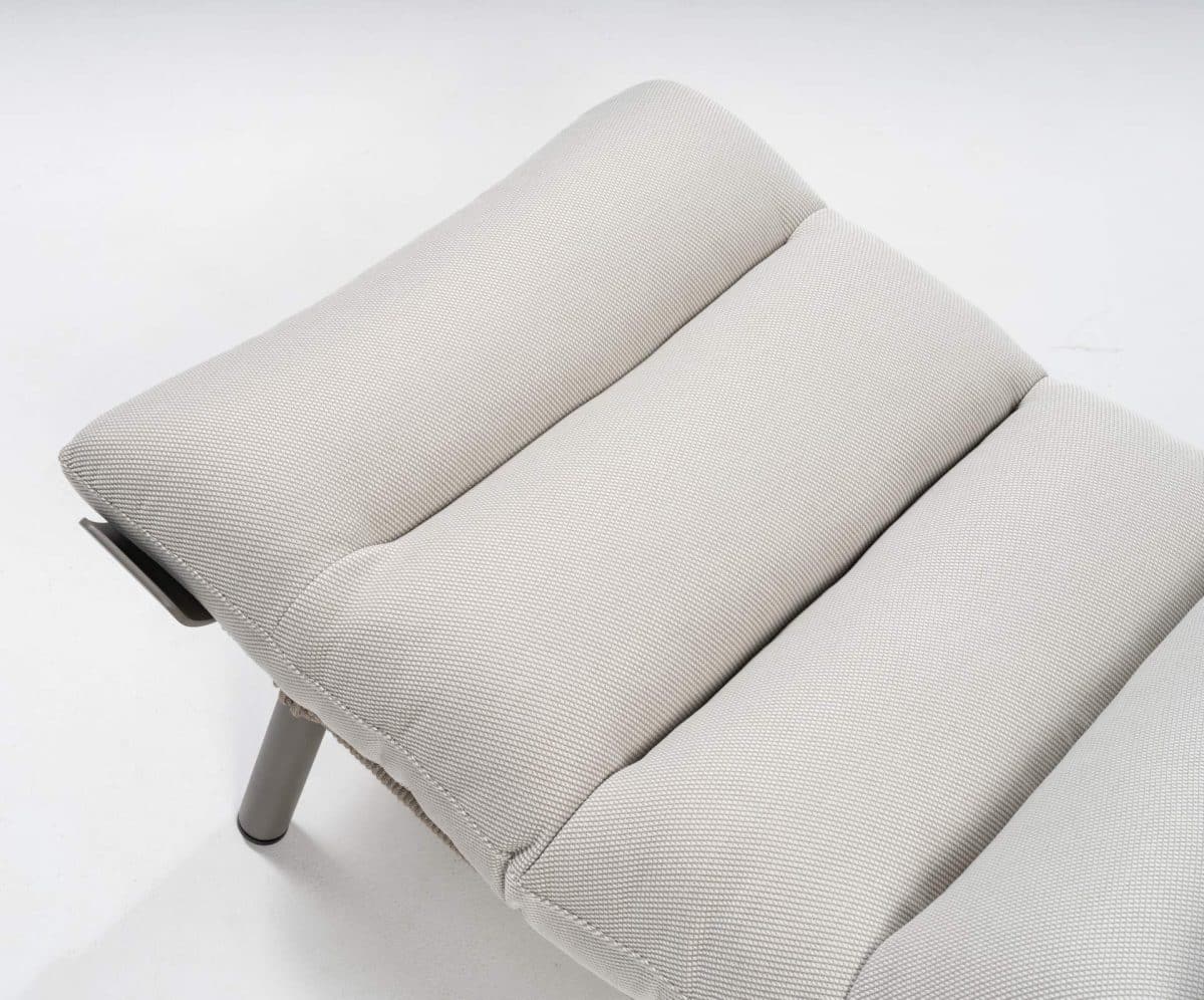 Barbados Liege & Fußhocker - creme – Bild 2