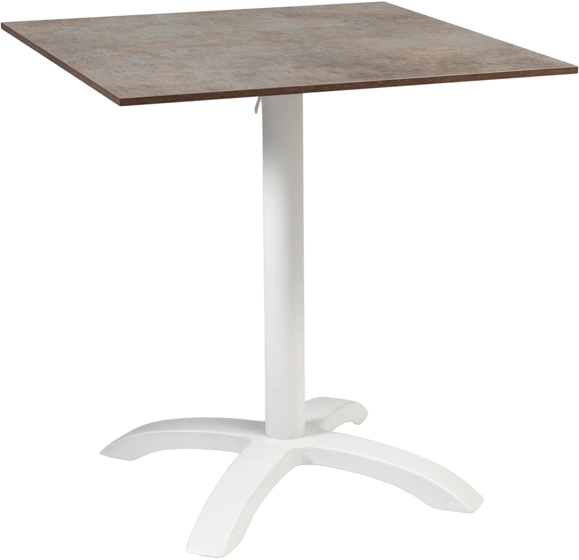 Cross-1weissmitHPLweissblanco Tischgestell Cross-1 weiß – Bild 1