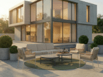 Dolphin Outdoor-Teppich - Ø200 grün