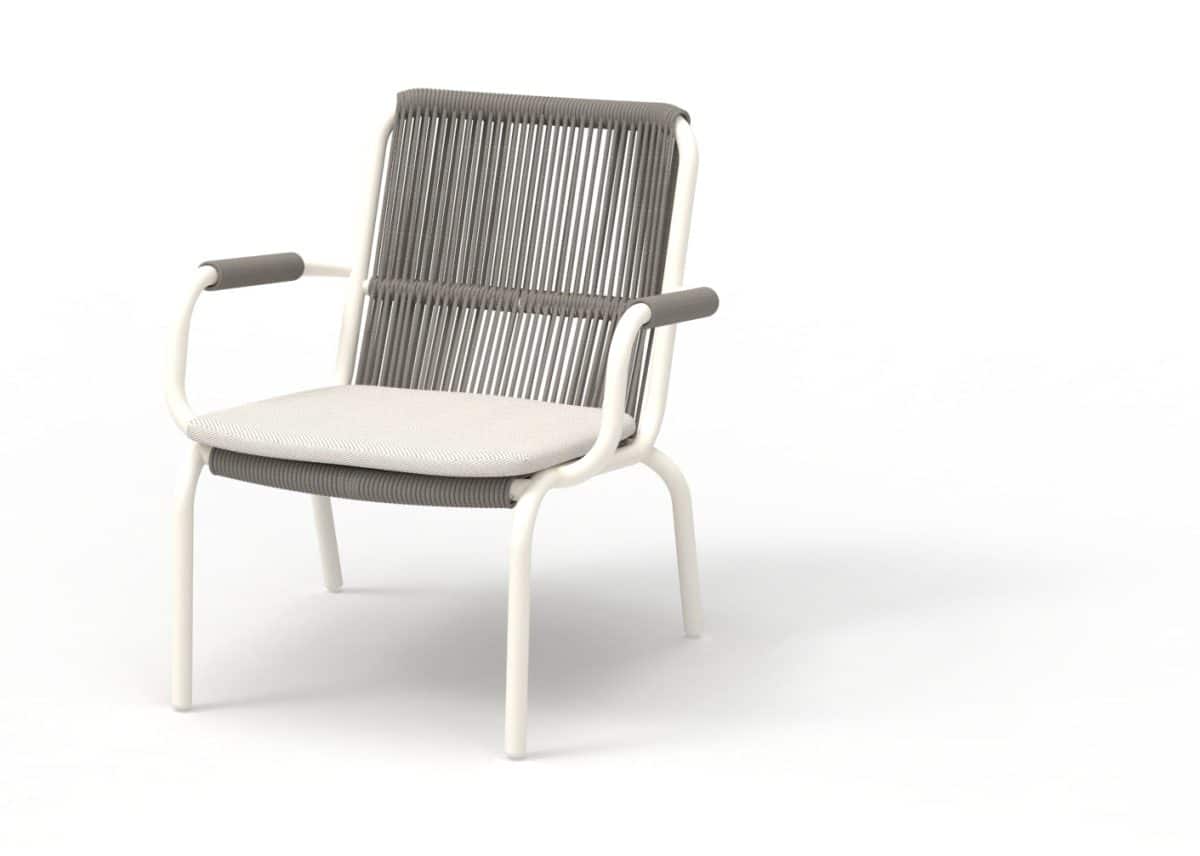 Ling Fauteuil - ivory/dunkelgrau – Bild 2
