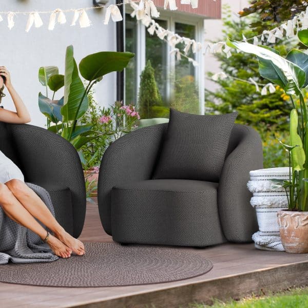 Loungefauteuil Luna anthrazit
