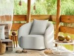 Loungefauteuil Luna creme