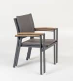 Armstuhl Lido taupe-grau – Bild 3