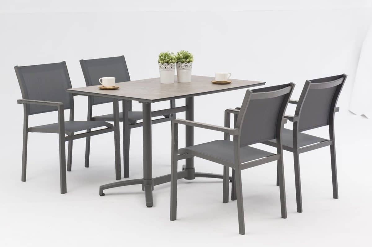 Lilly Armstuhl - HPL grau – Bild 5