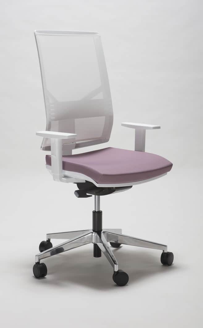 MSTYLE_fly1018 Drehstuhl Fly White – Bild 1