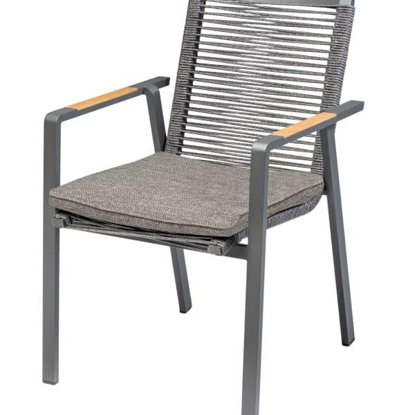 Sessel Woody dunkelgrau