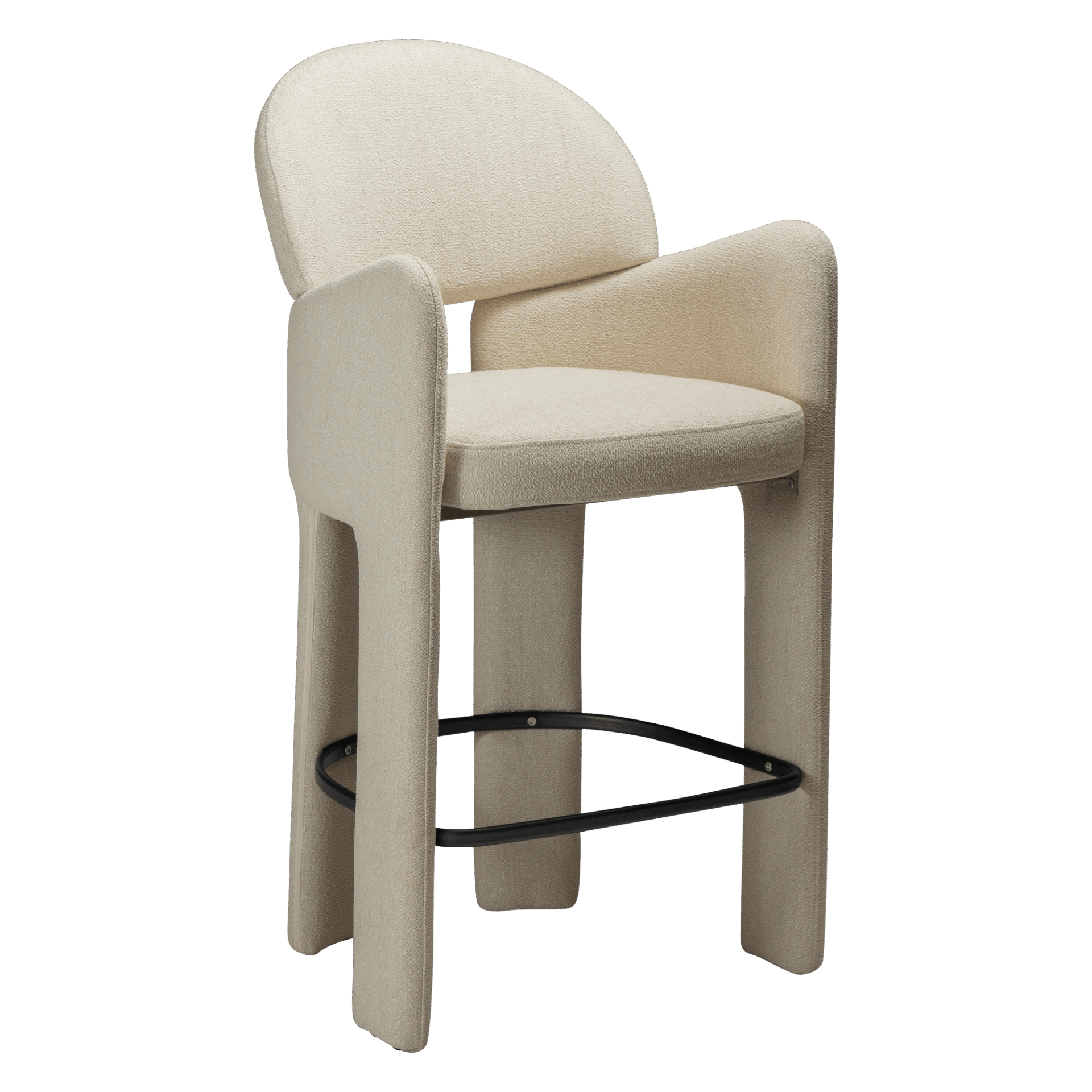 aole-counter-stool-simply-beige-boucle-w-black-footrest_300208340-01-main AOLE Barhocker – Bild 1
