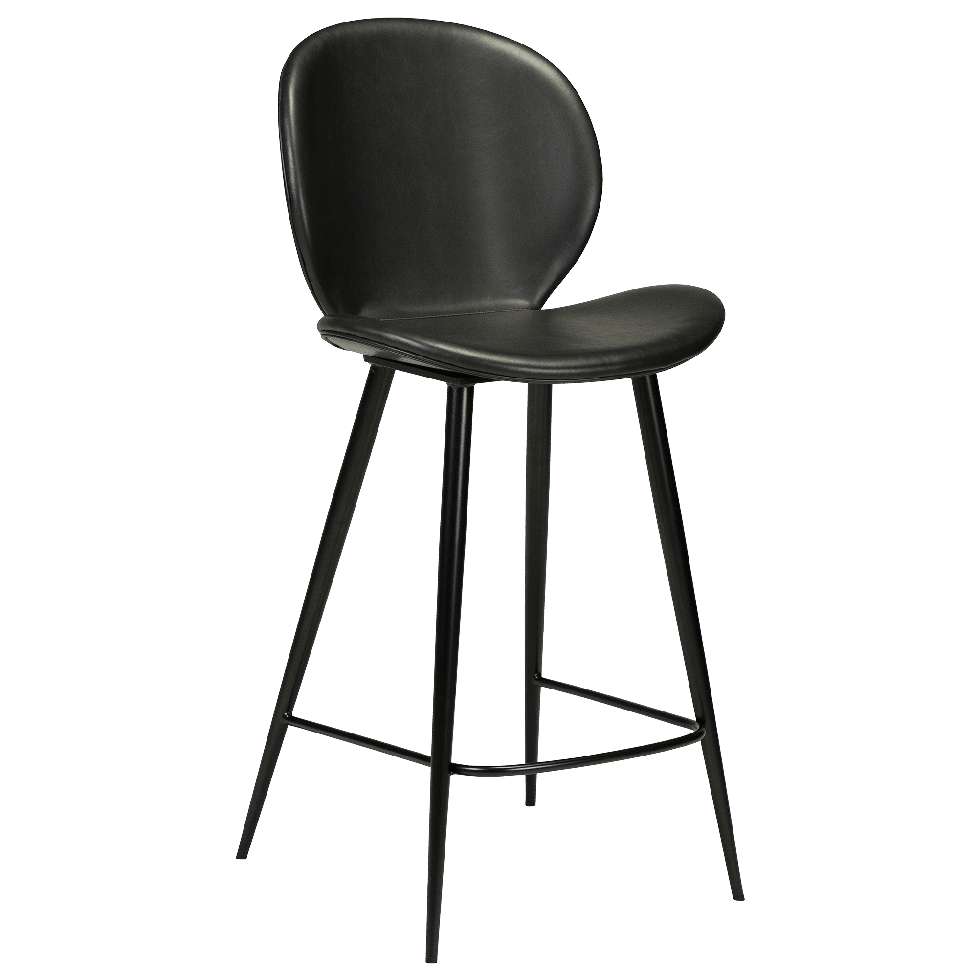 cloud-counter-stool-vintage-black-art-leather-with-black-metal-legs-300800200-01-main CLOUD Barhocker – Bild 1