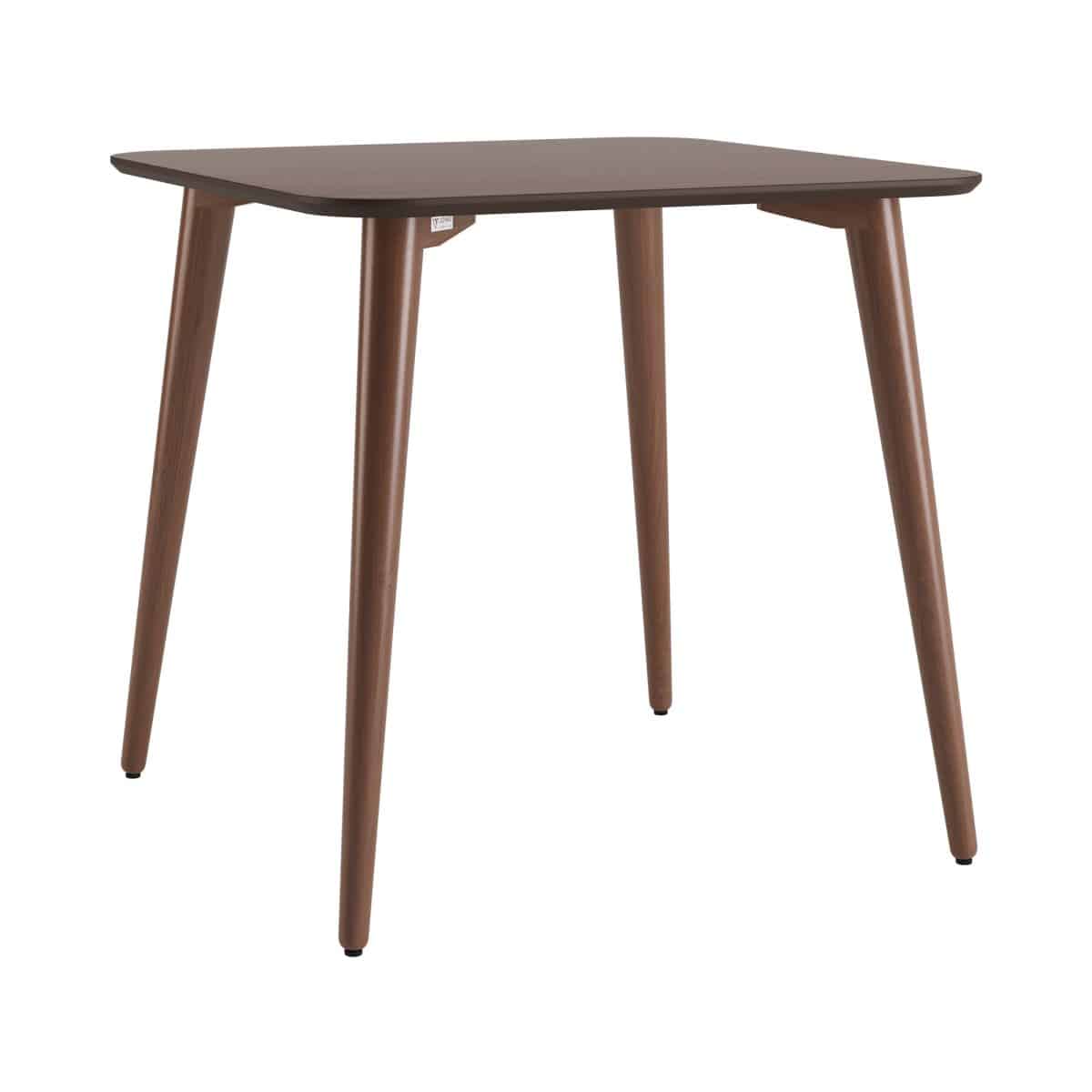 Tisch Dan 80 x 80 Nussbaum dunkel – Bild 2