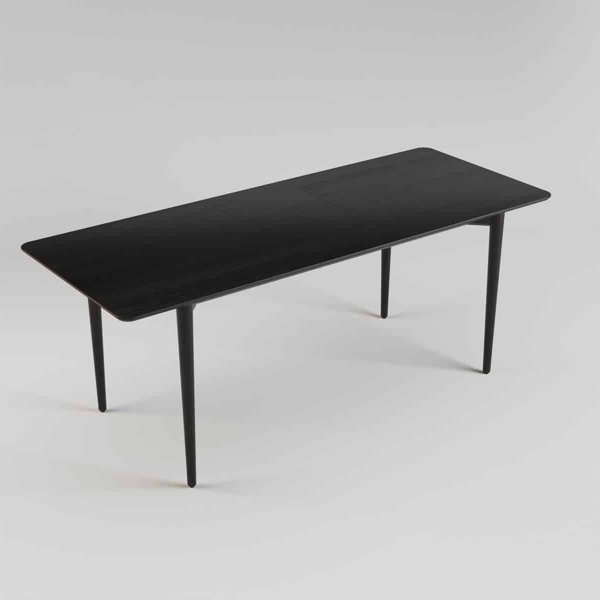 Ausziehbarer Tisch SILVA 130+40 x 80, schwarz – Bild 4