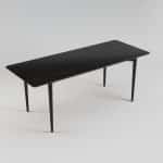 Ausziehbarer Tisch SILVA 130+40 x 80, schwarz – Bild 4