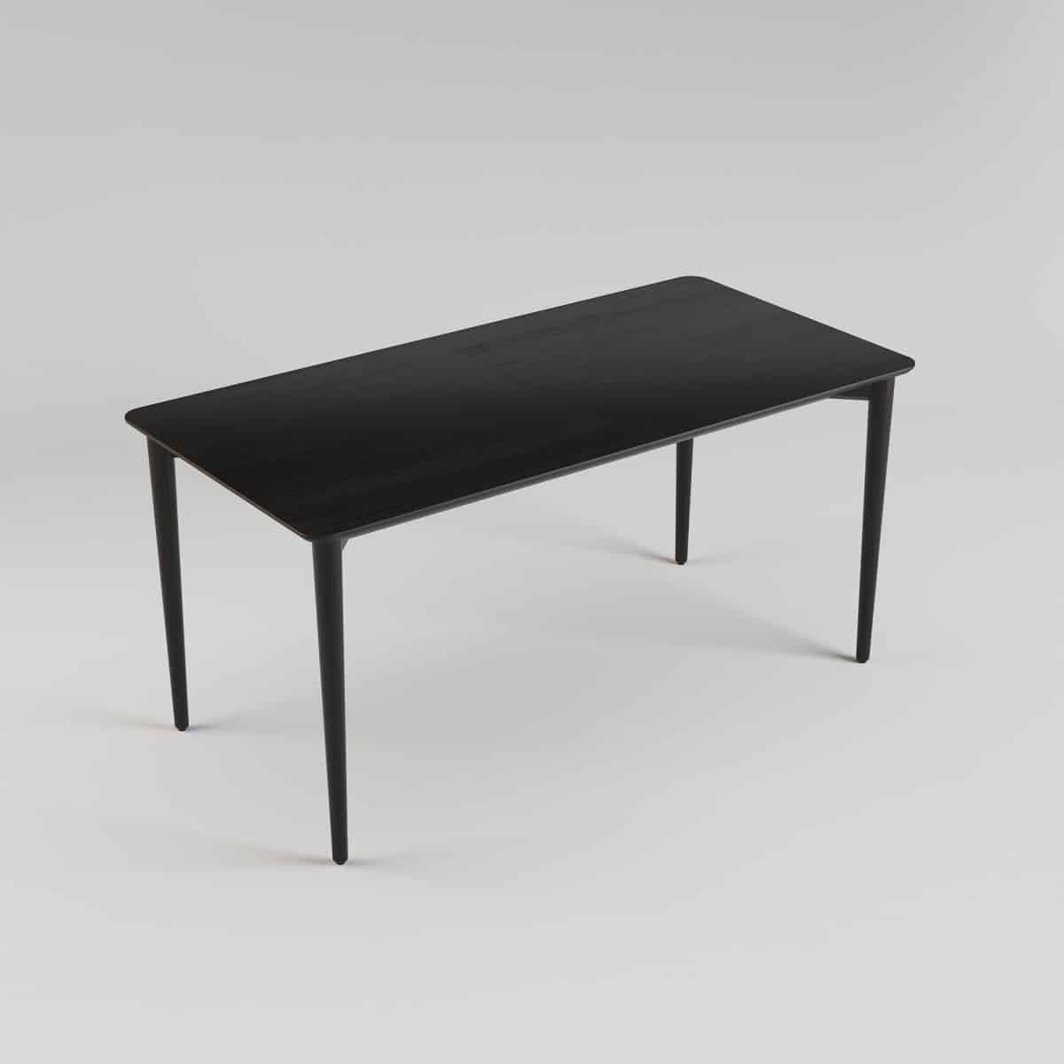 Ausziehbarer Tisch SILVA 130+40 x 80, schwarz – Bild 3