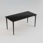 Ausziehbarer Tisch SILVA 130+40 x 80, schwarz – Bild 3