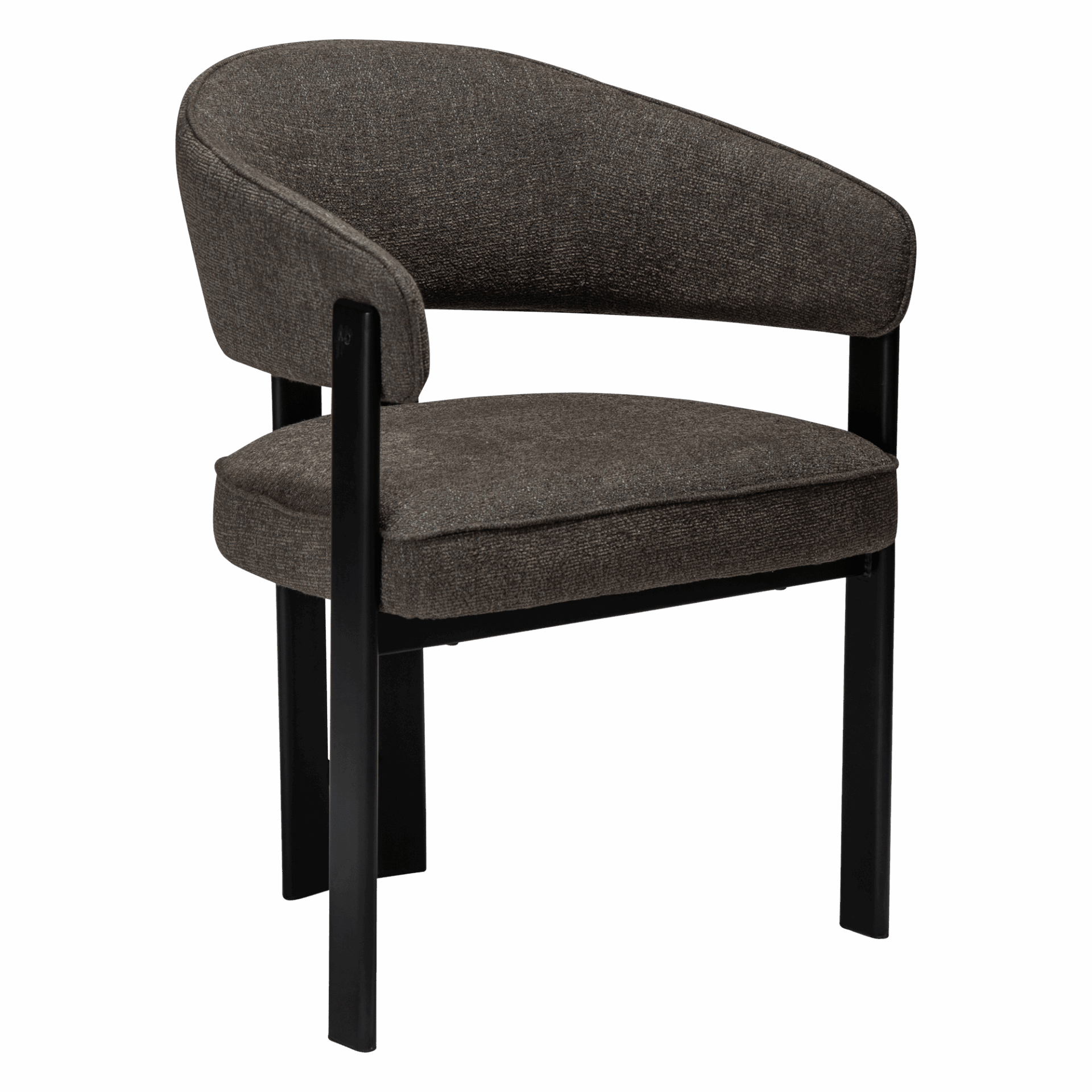 duct-armchair-major-brown-boucle-w-black-legs_100920940-01-main DUCT Sessel – Bild 1