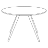Mokka-farbene Ash-Furnier
