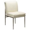 Edelbeige Bouclé, antik messing Beine