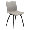 Kieselbraun Bouclé, schwarze Lackbeine