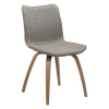 Kiesbraun Bouclé mit Eichenbeinen