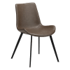 Helle Braune Kunstleder, schwarze Metallbeine