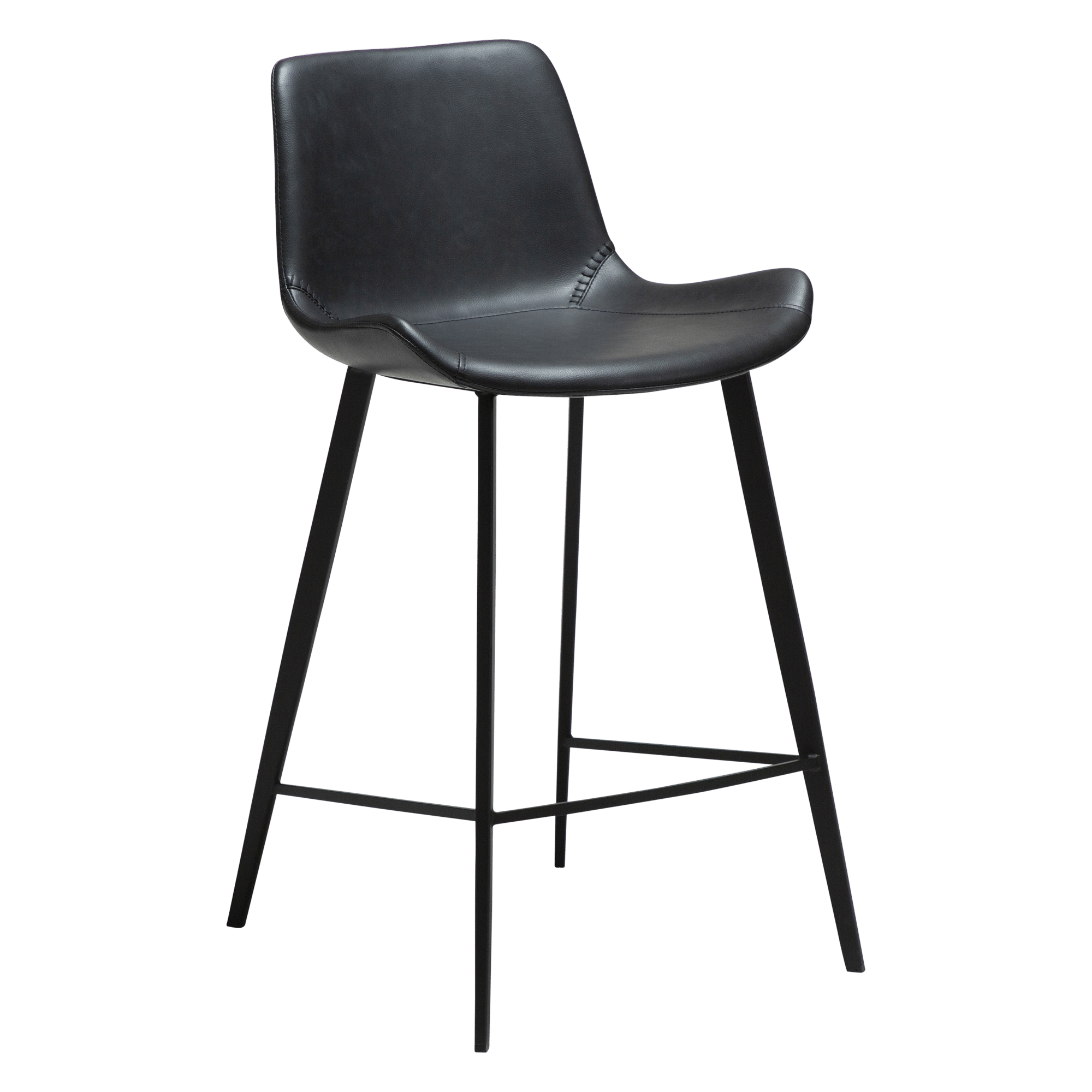 hype-counter-stool-raven-black-faux-leather-w-black-metal-legs_300690633-01-main HYPE Barhocker – Bild 1