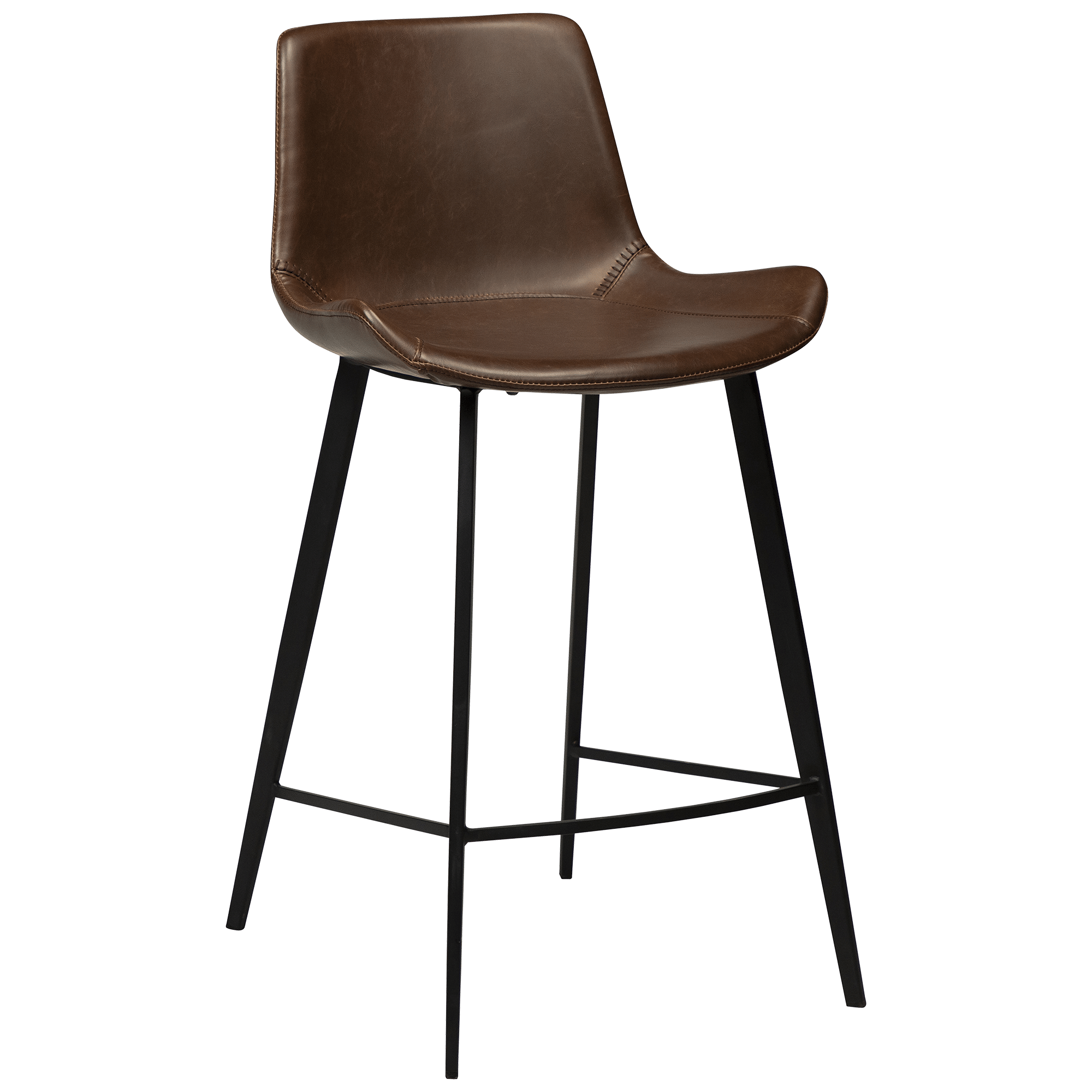 hype-counter-stool-vintage-cocoa-art-leather-with-black-metal-legs-200490820-01-main HYPE Barhocker – Bild 1