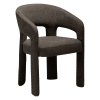 Dunkelbraunes Bouclé