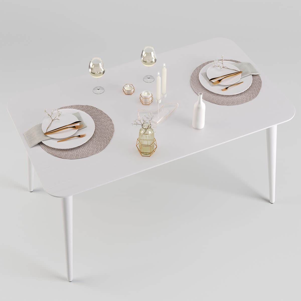 Tisch DAN 140 x 80, weiß – Bild 7
