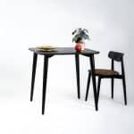 Tisch DAN 80 x 80, schwarz – Bild 4