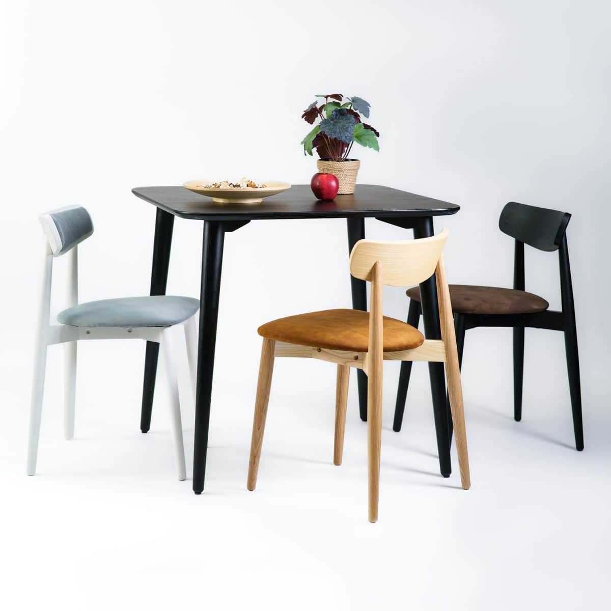 Tisch DAN 80 x 80, schwarz – Bild 6