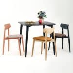 Tisch DAN 80 x 80, schwarz – Bild 5