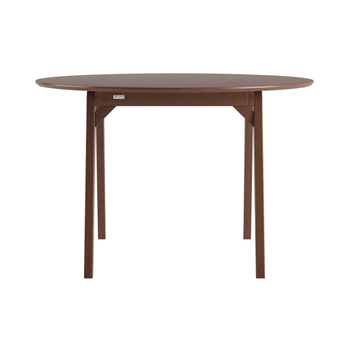 Runder Tisch Floki 120 cm, dunkle Walnuss – Bild 4