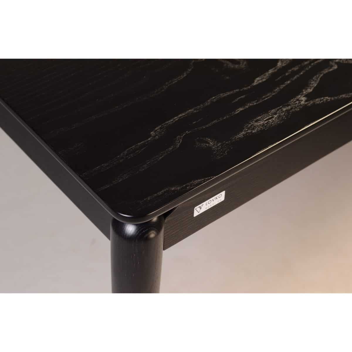 Ausziehbarer Tisch ECLIPSE 130+60 x 80, schwarz – Bild 3