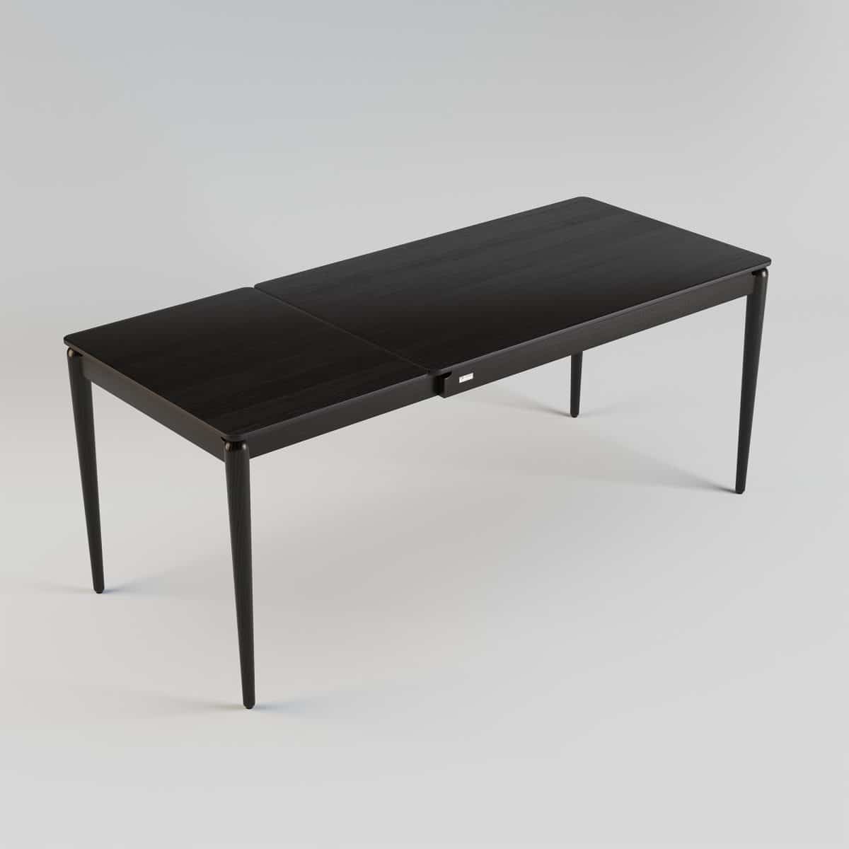 Ausziehbarer Tisch ECLIPSE 130+60 x 80, schwarz – Bild 13