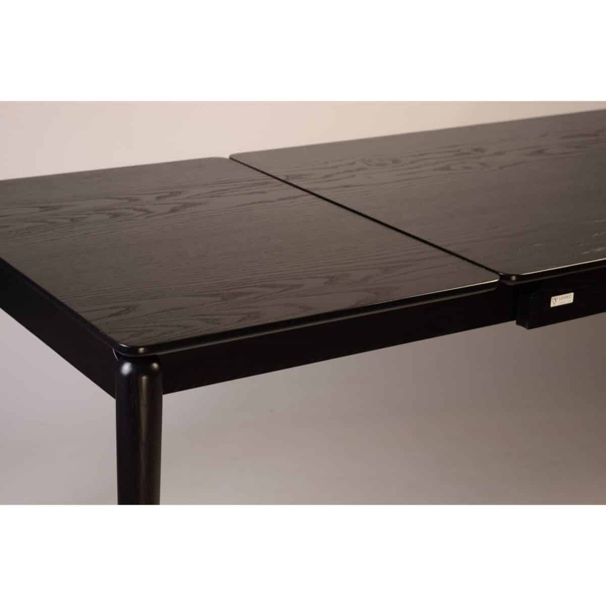 Ausziehbarer Tisch ECLIPSE 130+60 x 80, schwarz – Bild 6