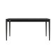 Ausziehbarer Tisch Eclipse 160+60 x 80 schwarz