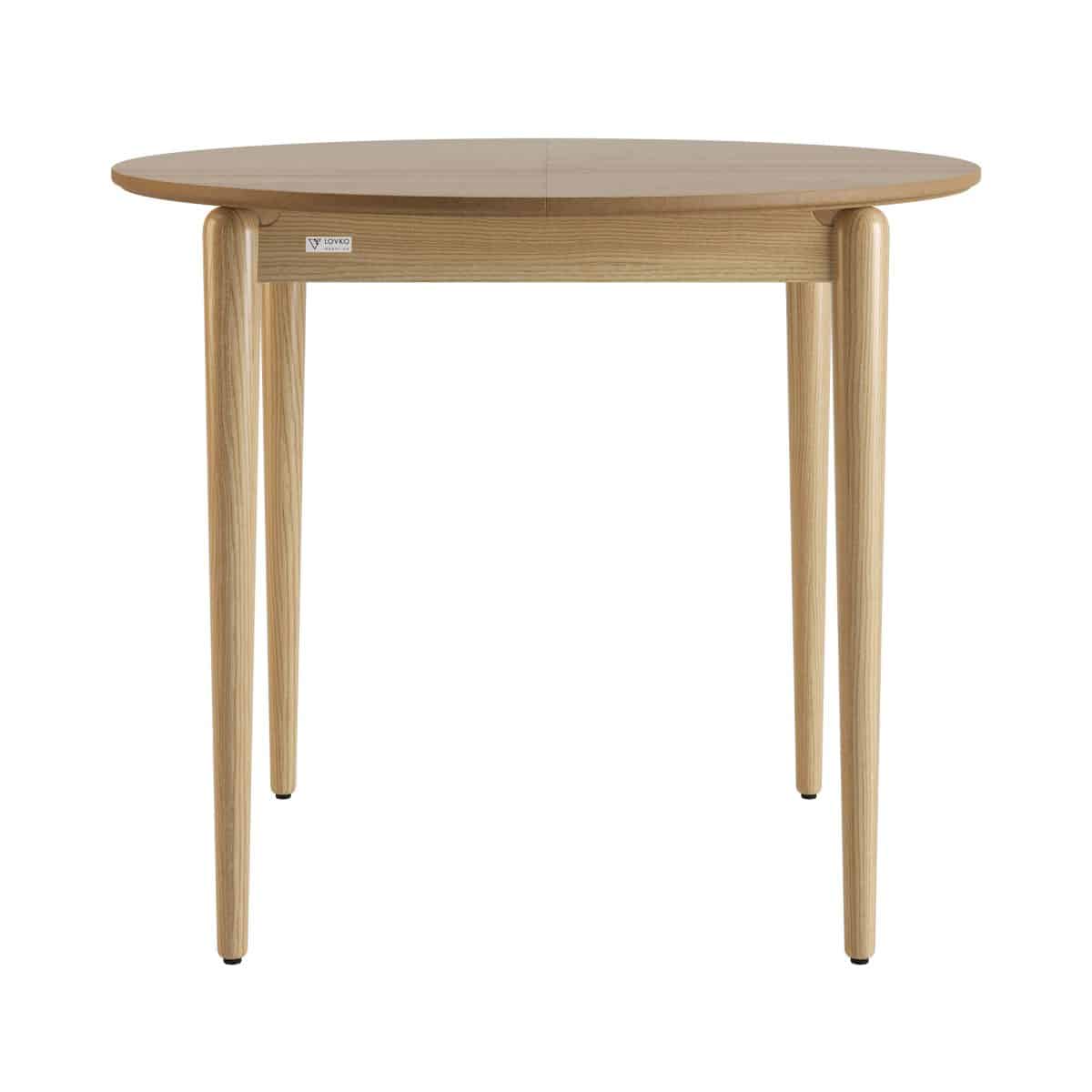Ausziehbarer Tisch Eclipse d-100+40 helles Escheholz – Bild 2