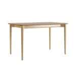Klappbarer Tisch Silva 130+40 x 80 aus  natürlichem Eschenholz